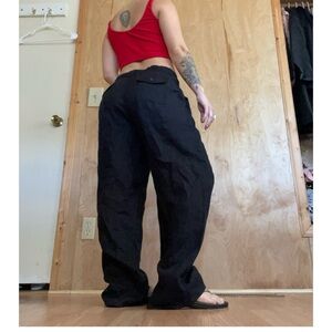 JM Collection Black Linen Pants